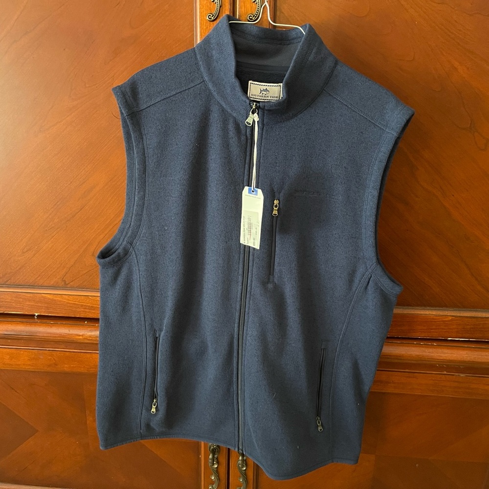 Southern Tide Navy Vest NWT